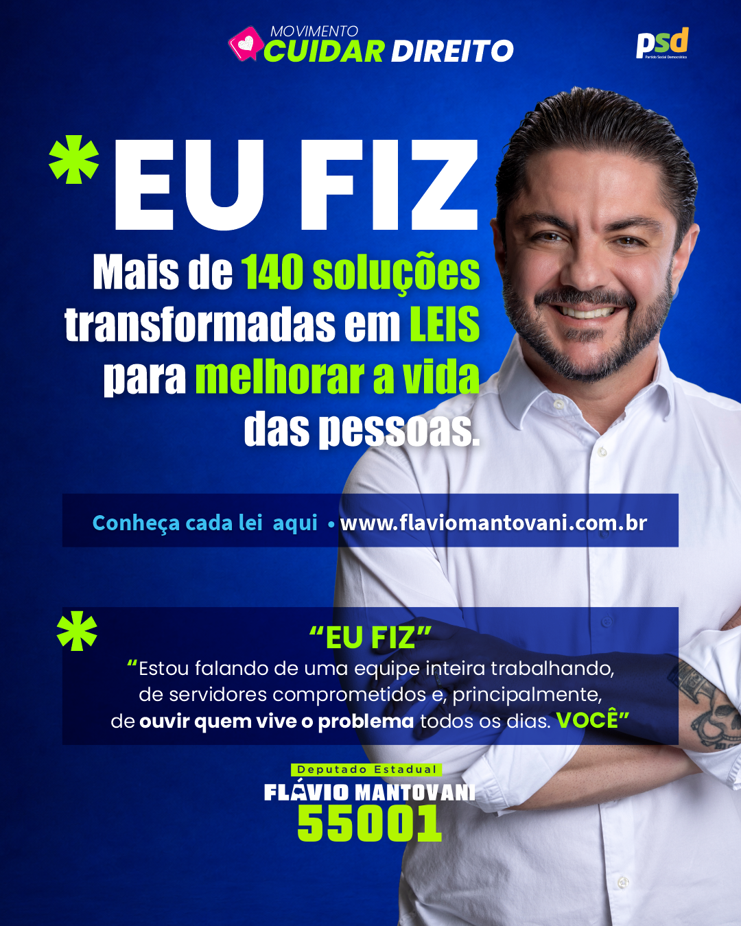 Mais de 140 leis